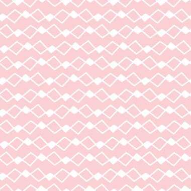 Elmas deseni. Şirin soyut vektör geometrik pürüzsüz çizgili arka plan dizaynı pembe.