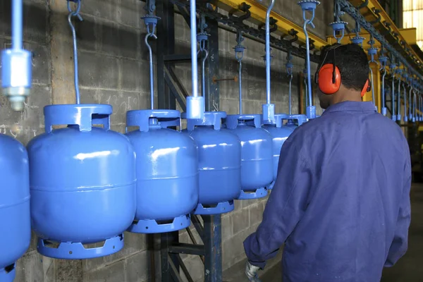 Industria de cilindros de gas —  Fotos de Stock