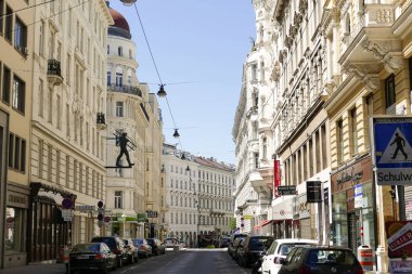 Viyana, Avusturya için geleneksel mimarisi ile binaların dış cephe