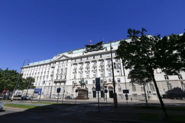 Viyana, Avusturya için geleneksel mimarisi ile binaların dış cephe