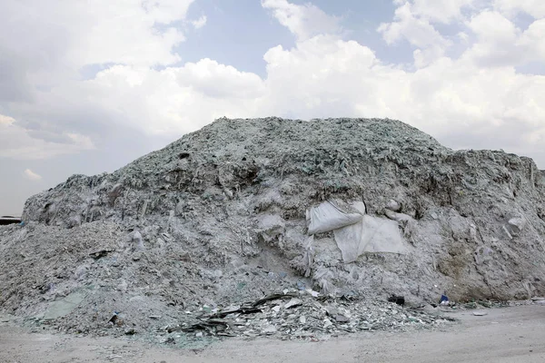 Recykling roślina Szkło samochodowe — Zdjęcie stockowe