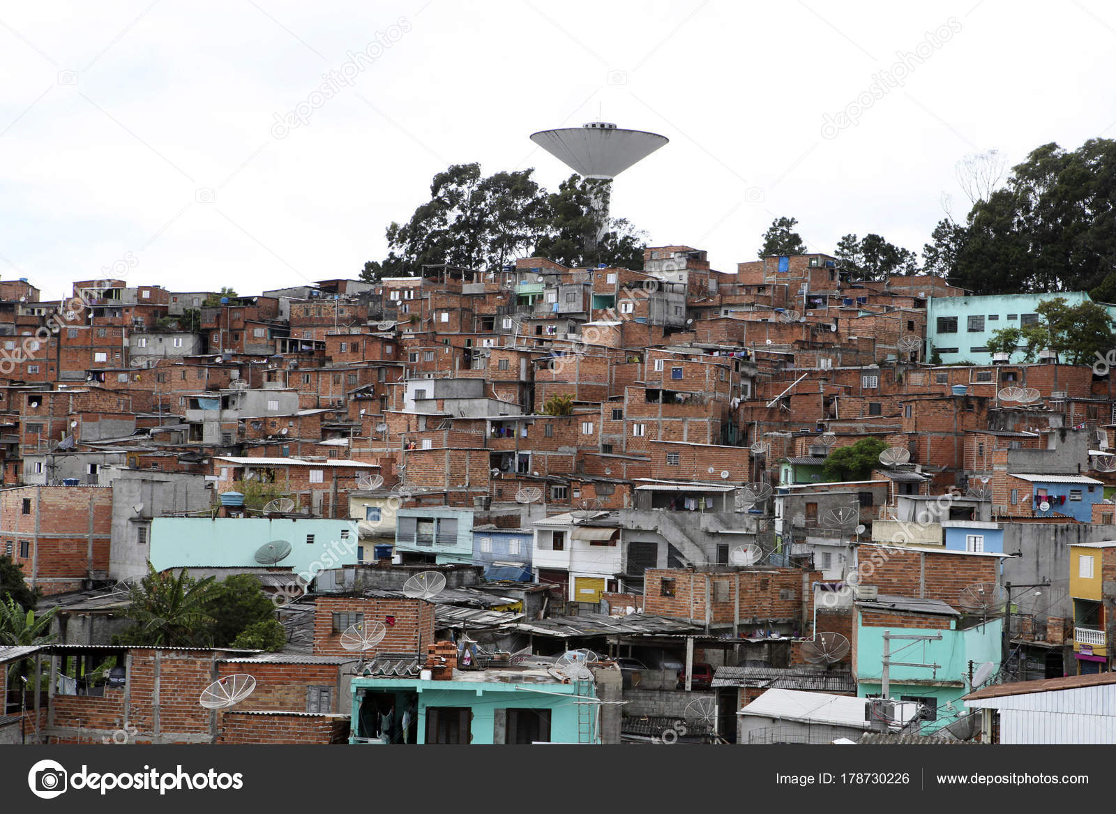 Slum Neighborhood Of Sao Paulo Brazil Stock Photo Image By C Casadaphoto 178730226
