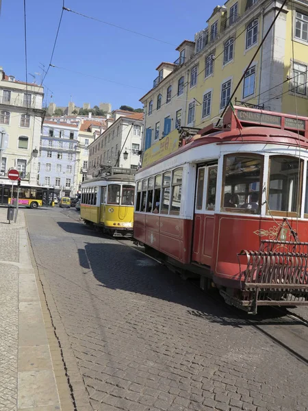 Lisbon Portekiz Eylül 2012 Lizbon Tramvay Hattı Ağı Lizbon Portekiz — Stok fotoğraf