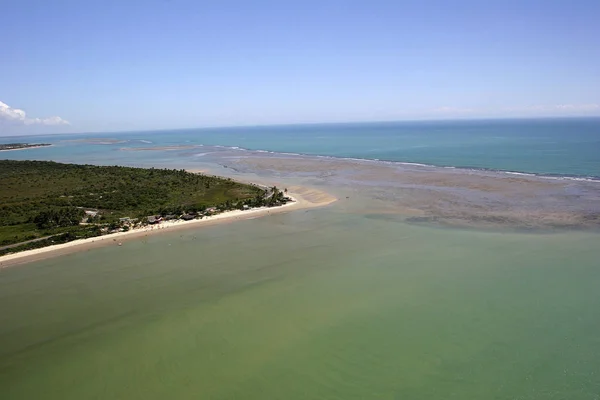 Vista Aérea Praia Corais Porto Seguro Bahia Brasil — Fotografia de Stock