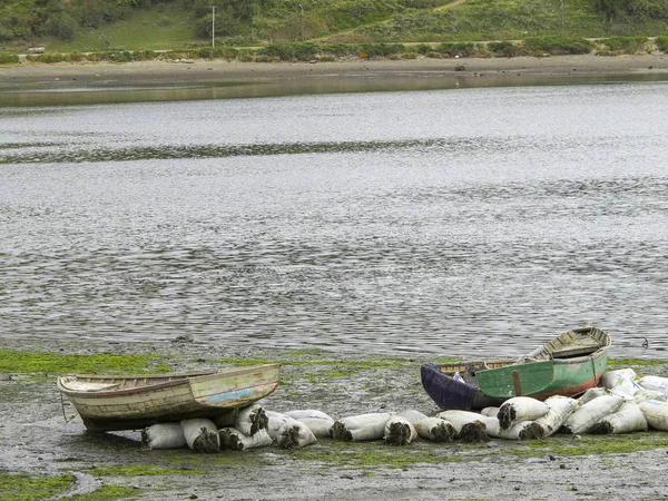 Pohled na Castra, v Chiloe, Chile — Stock fotografie