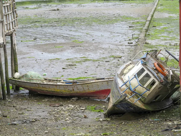 Widok z Castro, w Chiloe, Chile — Zdjęcie stockowe