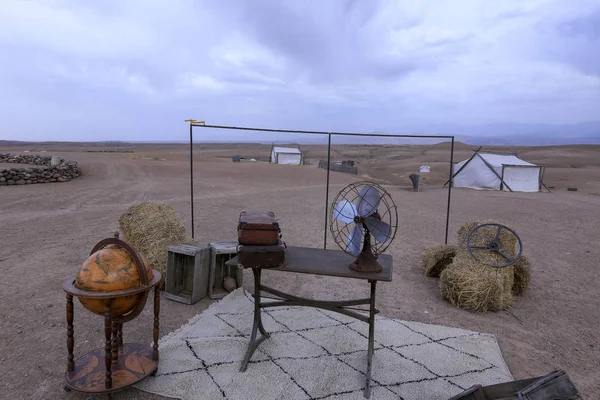 Accampamento nel deserto di Agafay. Marocco — Foto Stock