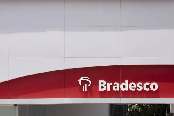 Bradesco Bankası şubesi — Stok fotoğraf