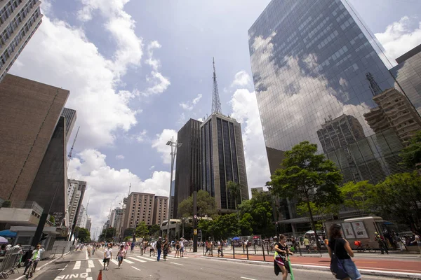 Avenue Paulista, Sao Paulo Brasil — Foto de Stock