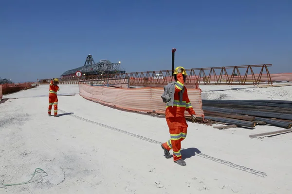 Operatives works in civil construction — Stock Photo, Image