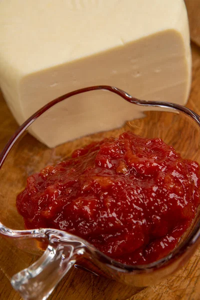 Guava Jam Cheese Typical Brazilian Dessert Called Romeu Julieta Traditional — Stock Photo, Image