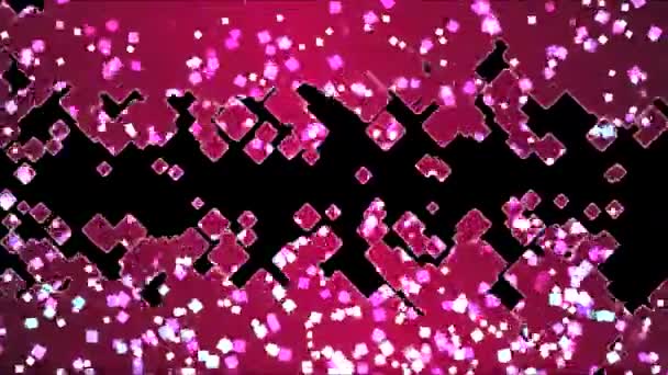 Абстрактная площадь затмевает фоновый анимированный фон - Петля Рейнбоу — стоковое видео