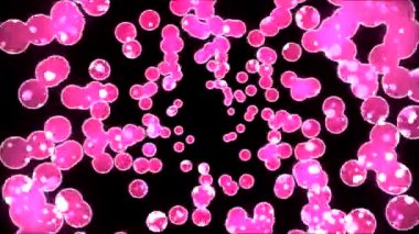 Daire dönen soyut animasyon - döngü gökkuşağı şekiller.