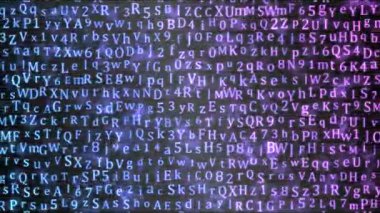 Rastgele hareketli animasyon - döngü gökkuşağı mektuplar