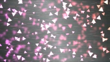 Renkli üçgen hareket parçacık arka plan animasyon - döngü gökkuşağı