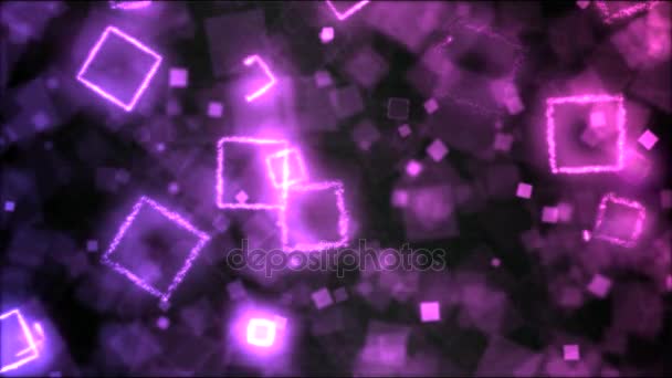 Dessin Formes carrées Motion Arrière-plan Animation - Boucle arc-en-ciel 