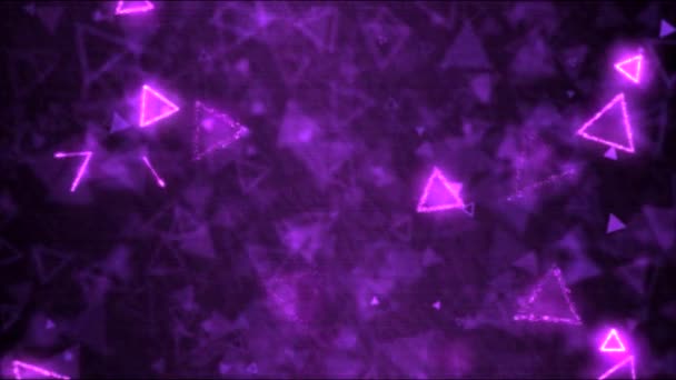 Dessin Triangle Formes Motion Arrière-plan Animation - Boucle Violet 