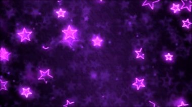 Çizim yıldız şekiller hareket arka plan animasyon - döngü mor