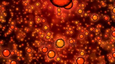 Küreler ve küreler animasyon - döngü kırmızı seyahat