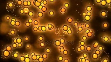 Renkli haşhaş animasyon - yuvar döngü turuncu