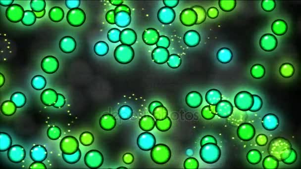 Popping Sphères colorés Animation - Boucle arc-en-ciel — Video