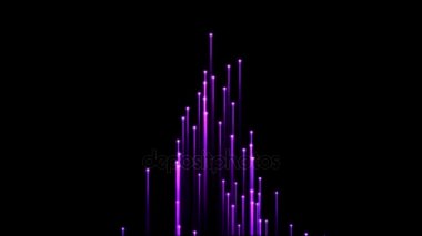 Arka plan animasyon - Violet yükselen parçacık ışınları