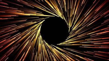 Oluşturan parçacık ışınları animasyon - ateşli Orange daire