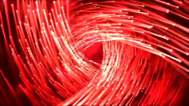 Подорож через вихровий балки анімації - петлі червоний — стокове відео