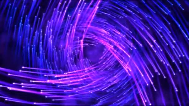 Reizen door middel van Vortex balken animatie - lus Violet — Stockvideo