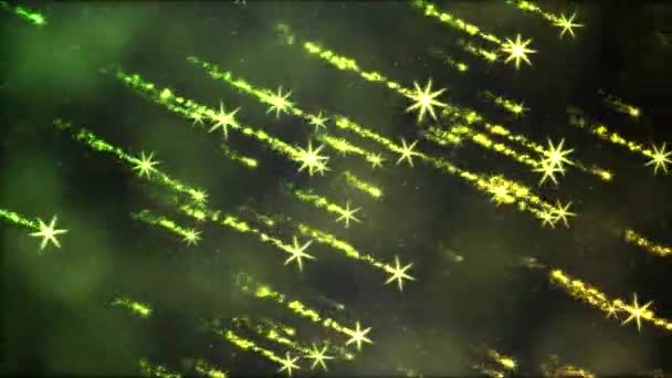 Animación de estrellas fugaces brillantes - Loop Rainbow — Vídeo de stock