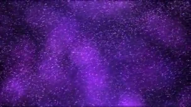 Animación colorida de partículas de polvo de estrellas - Loop Purple — Vídeos de Stock