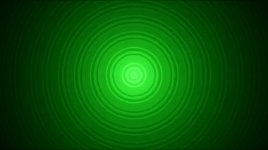 Daireler animasyon genişleyen soyut - yeşil döngü