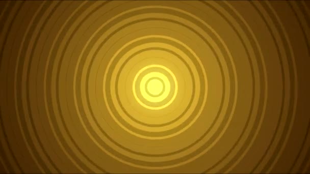 Abstrait Expansion Cercles Animation - Boucle d'or — Video