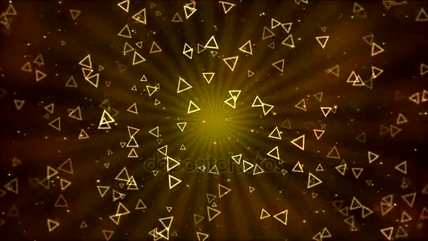 Formes de triangle animées colorées - Boucle d'or 