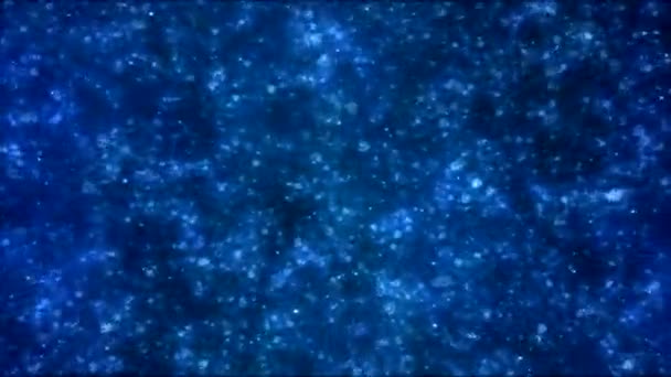 Animación de viaje de nebulosa animada colorida - Loop Blue — Vídeo de stock