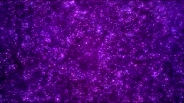 Färgstark animerad Nebula resor Animation - Loop lila — Stockvideo