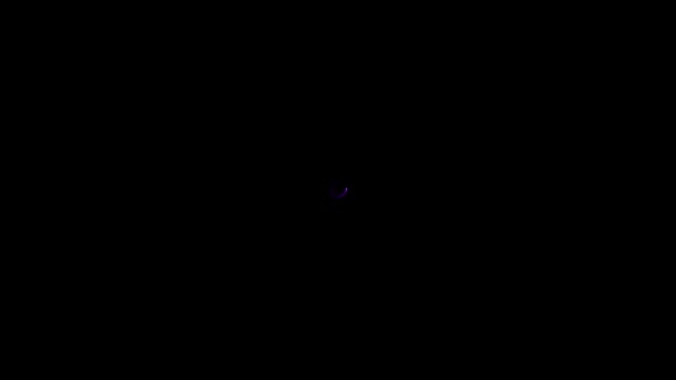 神奇闪闪发光粒子圆动画-紫色 — 图库视频影像