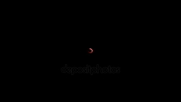 Animation magique de cercle de particules scintillantes - Rouge 