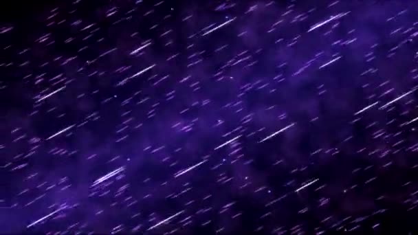 Барвистий швидкий анімаційний фон частинок - петля фіолетовий — стокове відео
