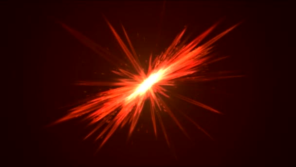 Animación con efecto de luz brillante - Loop Red — Vídeo de stock