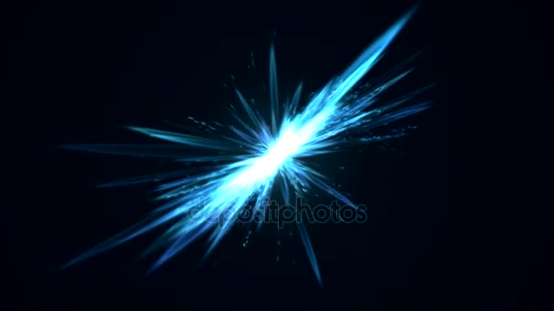 Animazione effetto luce brillante - Loop Blue — Video Stock