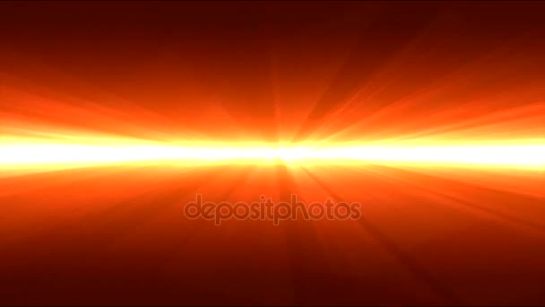 Animación de Rayos de Luz Brillante - Loop Fiery Red — Vídeo de stock