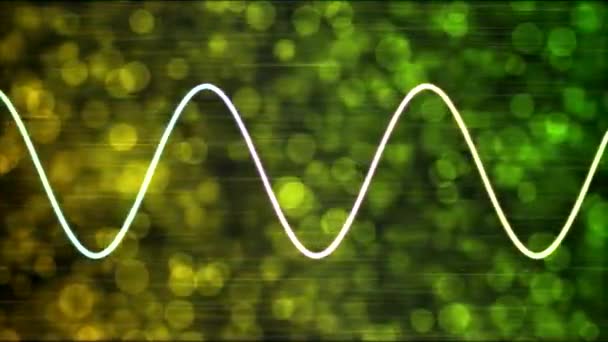 Animation abstraite de fond d'onde de particules - Boucle arc-en-ciel — Video