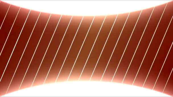 Ekran Arka Plan Animasyon Çizgilerle Döngü Kırmızı Şeklinde Kavisli — Stok video