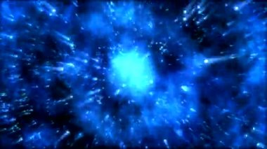 Yıldız küre animasyon - döngü mavi iplik soyut