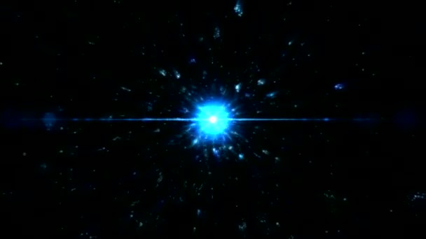 Stars Energy Particle Charging Animation Loop Blue — Stock Video