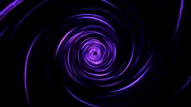 Renkli sarmal çizgiler tünel animasyon - döngü Violet