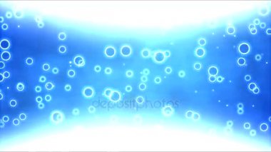 Bright Bubbles - döngü mavi arka plan animasyonla kavisli