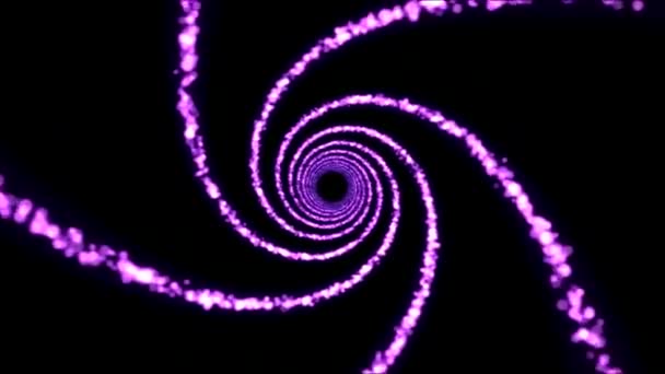 Lumière Spirale Tunnel Voyage Animation Boucle Violet — Video