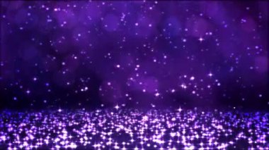 Döngü mor-düşen renkli parlak kar